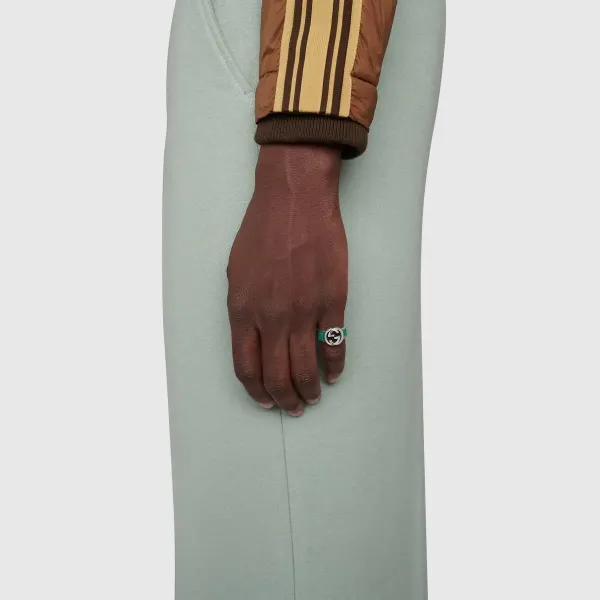 GUCCI エナメル インターロッキングG ブレスレット GUCCI エナメル インターロッキングG ブレスレット