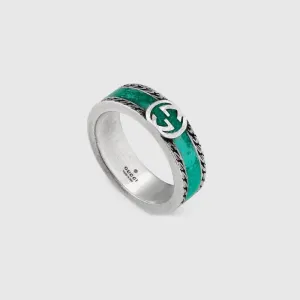 GUCCI エナメル インターロッキングG ブレスレット GUCCI エナメル インターロッキングG ブレスレット