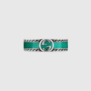 GUCCI エナメル インターロッキングG ブレスレット GUCCI エナメル インターロッキングG ブレスレット