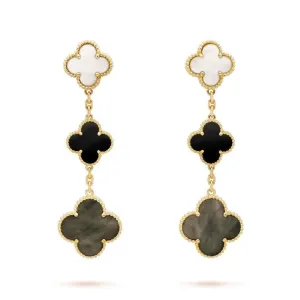 【Vancleef & Arpels】 マジック アルハンブラ イヤリング、3モチーフ 【Vancleef & Arpels】 マジック アルハンブラ イヤリング、3モチーフ