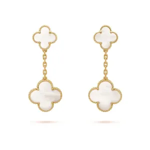 【Vancleef & Arpels】 マジック アルハンブラ イヤリング、2モチーフ 【Vancleef & Arpels】 マジック アルハンブラ イヤリング、2モチーフ