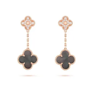 【Vancleef & Arpels】 マジック アルハンブラ イヤリング、2モチーフ 【Vancleef & Arpels】 マジック アルハンブラ イヤリング、2モチーフ
