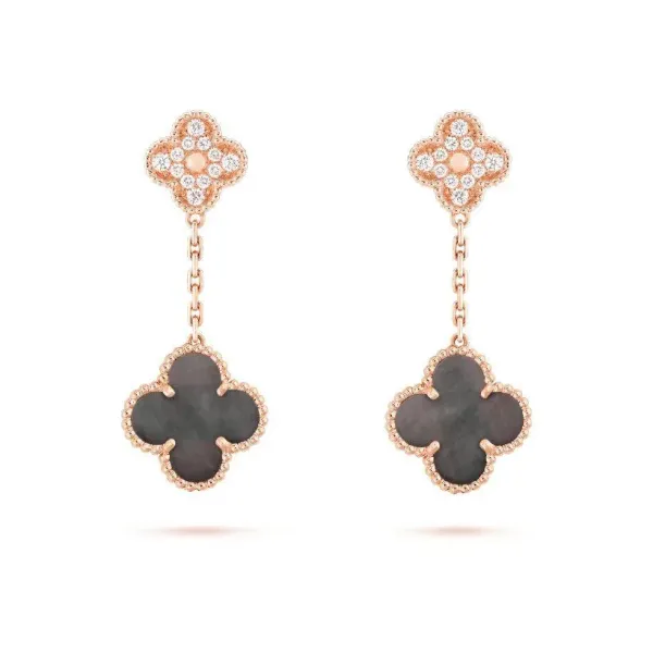 【Vancleef & Arpels】 マジック アルハンブラ イヤリング、2モチーフ 【Vancleef & Arpels】 マジック アルハンブラ イヤリング、2モチーフ