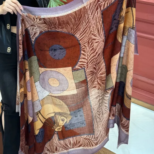 【HERMES エルメス 】スカーフ30*180CM  241210