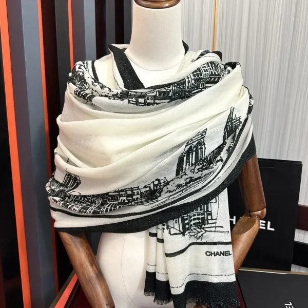 【CHANEL シャネル 】スカーフ100*200CM 241209 【CHANEL シャネル 】スカーフ100*200CM 241209