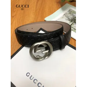 【 GUCCI】(クッチ)  3.8cm   ベルト メンズ