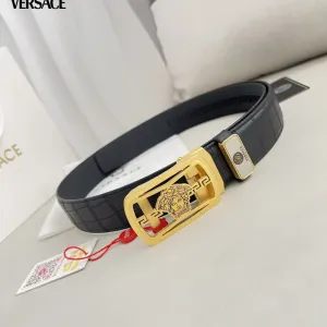 【VERSACE】(ヴェルサーチ) 3.5cmベルト メンズ 24706