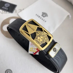 【VERSACE】(ヴェルサーチ) 3.8cmベルト メンズ 24706