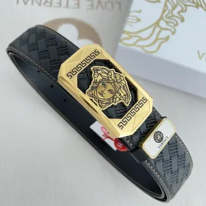 【VERSACE】(ヴェルサーチ) 3.8cmベルト メンズ 24706
