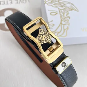 【VERSACE】(ヴェルサーチ) 3.5cmベルト メンズ 24706