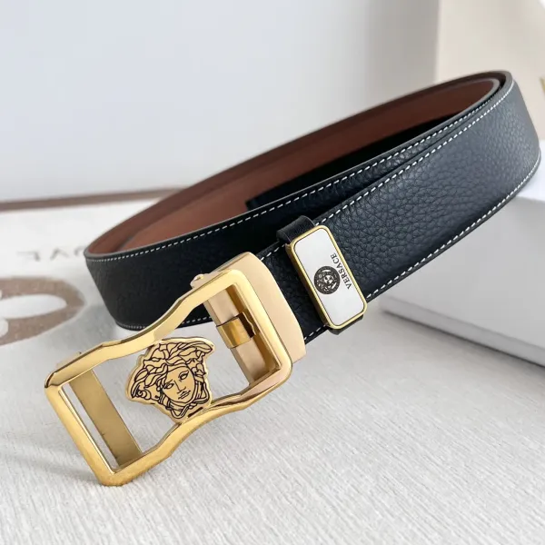 【VERSACE】(ヴェルサーチ) 3.5cmベルト メンズ 24706