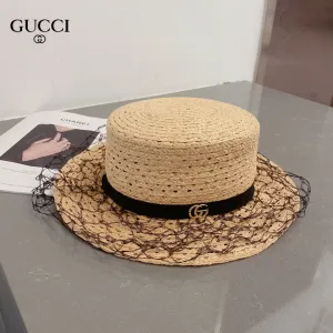 【GUCCI クッチ】【数量限定】 麦わら帽子 【GUCCI クッチ】【数量限定】 麦わら帽子
